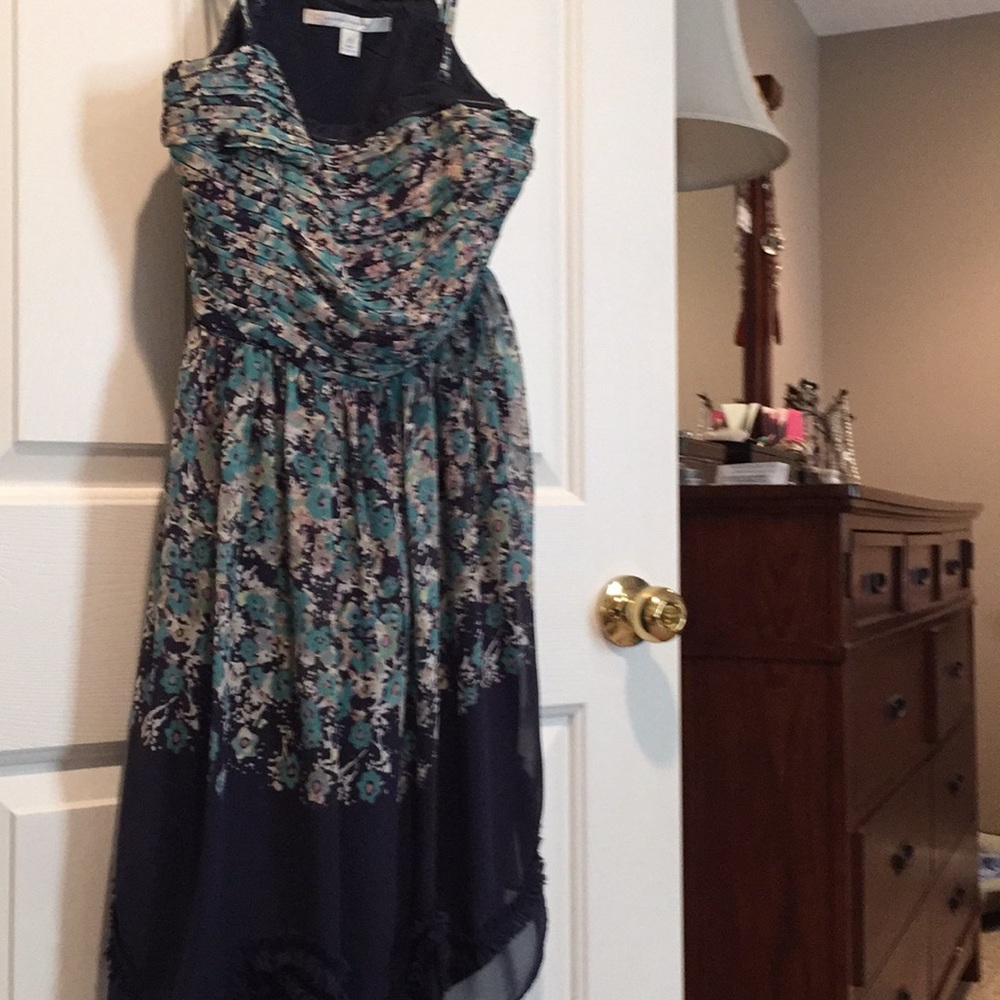 Lauren Conrad spaghetti strap cool toned dress